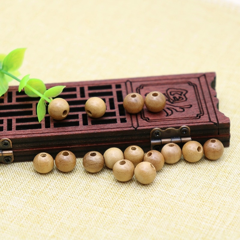 散木珠 宝宝手链配珠 儿童 饰品挂件 隔珠 编织diy