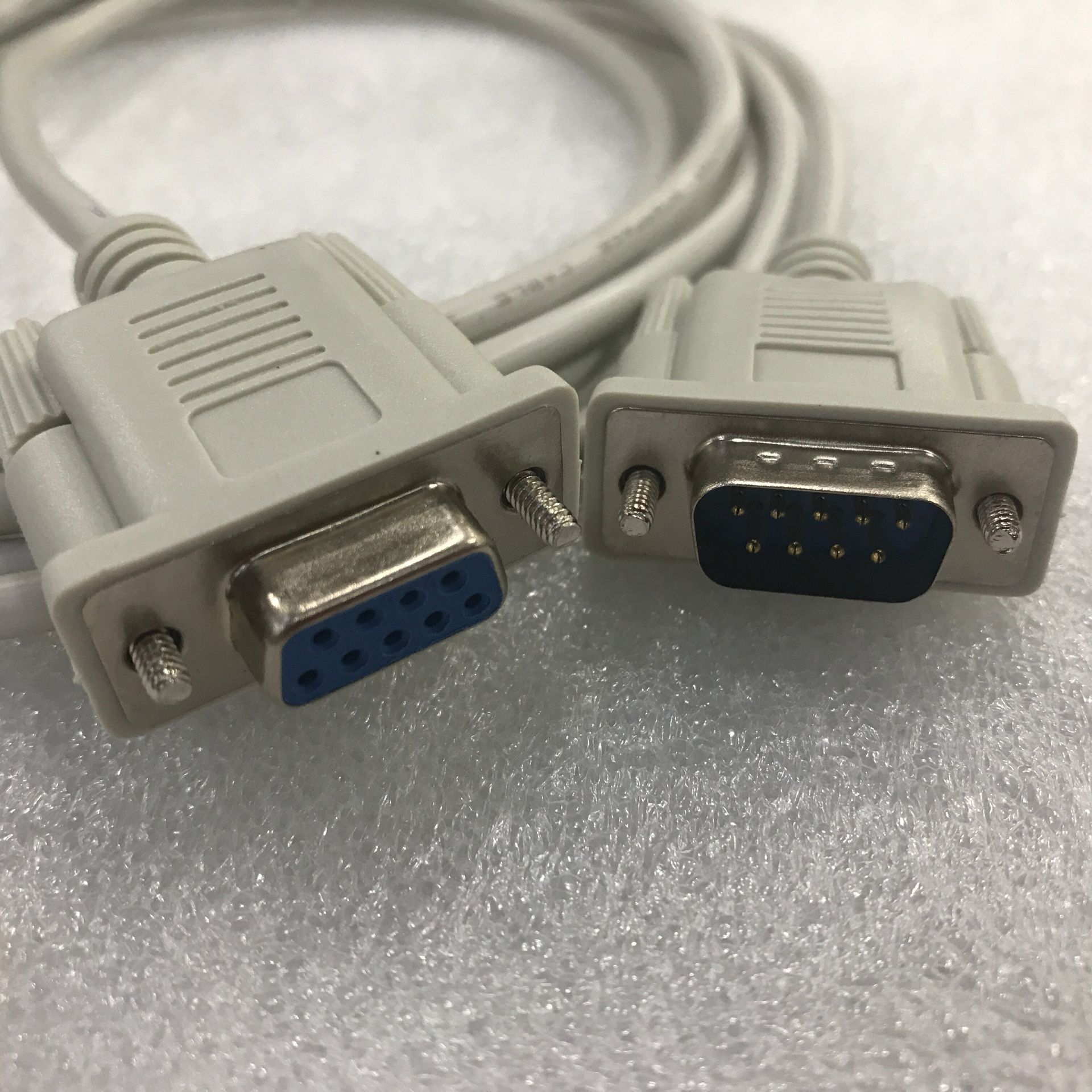 厂家直db9串口线 1.5m公对母串口线直连rs232串口线9针串口线