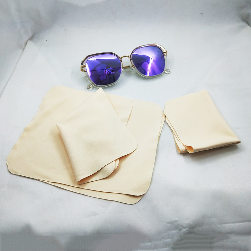 米黄麂皮绒眼镜清洁布眼镜布擦屏幕镜头清洁布眼镜配件