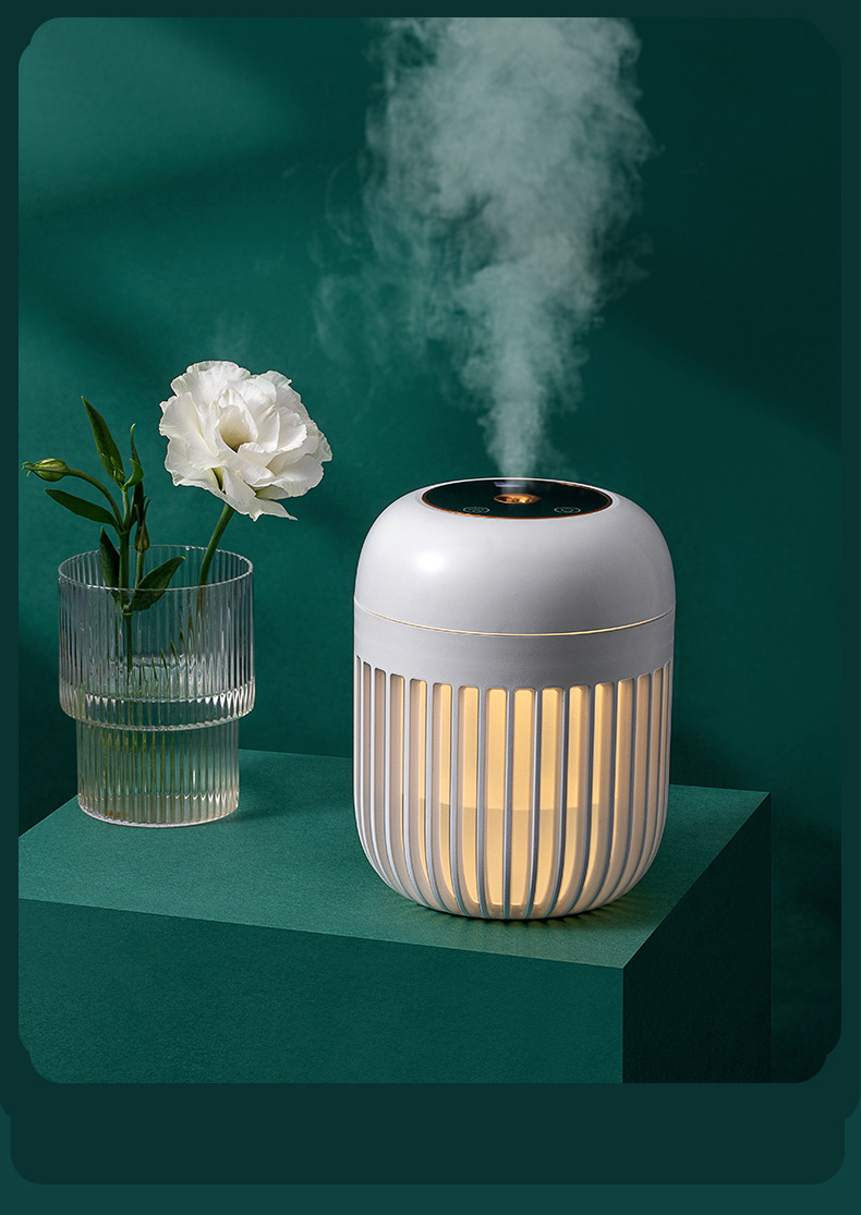 新款光恋加湿器卧室办公桌usb充电加湿器大容量usb静音呼吸小夜灯