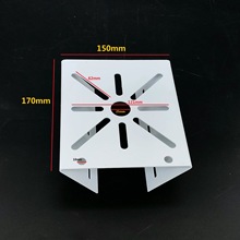 监控抱箍支架铁质 路灯电线杆摄像机支架 柱装支架 抱箍面板底座