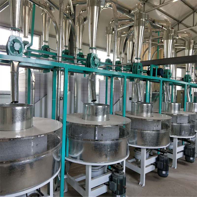 直供低温研磨石磨面粉机设备小麦石磨磨粉机自动上料石磨面粉机组