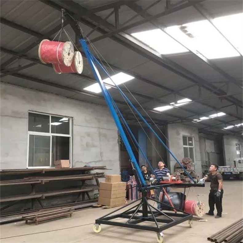 360度旋转吊鱼机 起重机家用吊机 装修耐磨小吊机主机 鱼塘吊运机