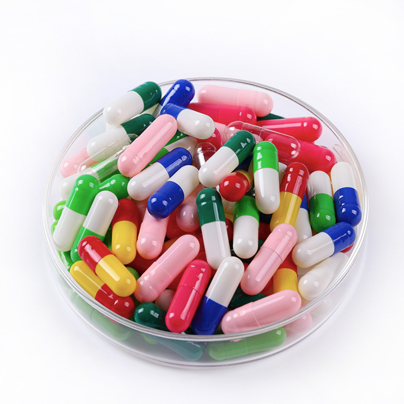 长禾胶囊壳各种型号明胶空心胶囊皮可分体印字促销