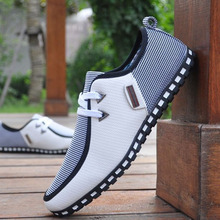 Fashion Sneakers Men Casual Shoes Leather Driving Shoes