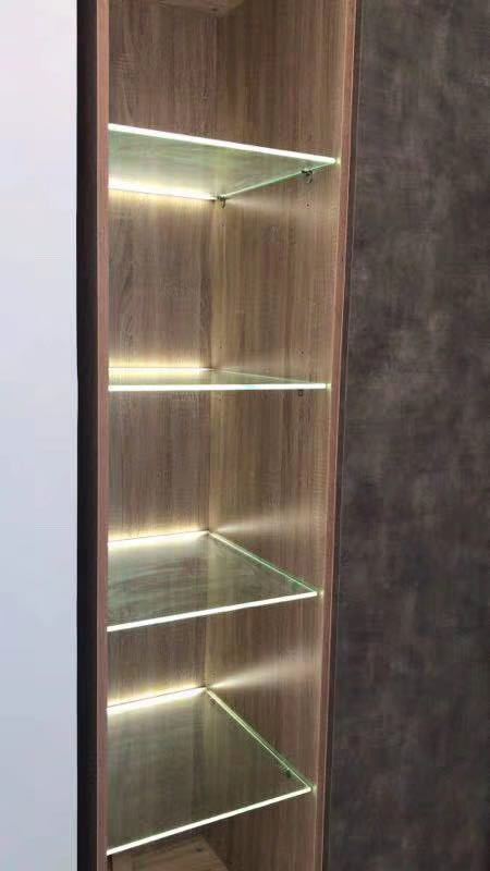 led硬灯条外壳 led玻璃层板灯套件 小款夹8mm玻璃 橱柜灯套件