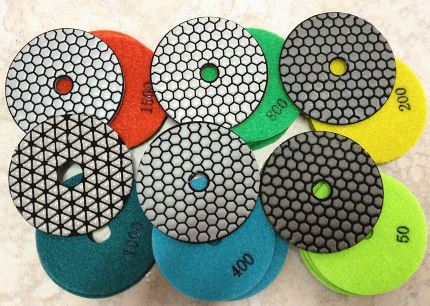 金刚石材抛光树脂干磨片4寸100mm花岗岩大理石材干抛打磨光片