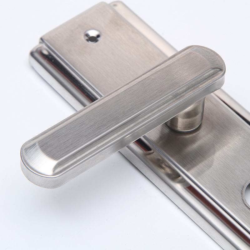 不锈钢多功能门锁配件通用型家居卧室厕所房门锁面板执手五金门配