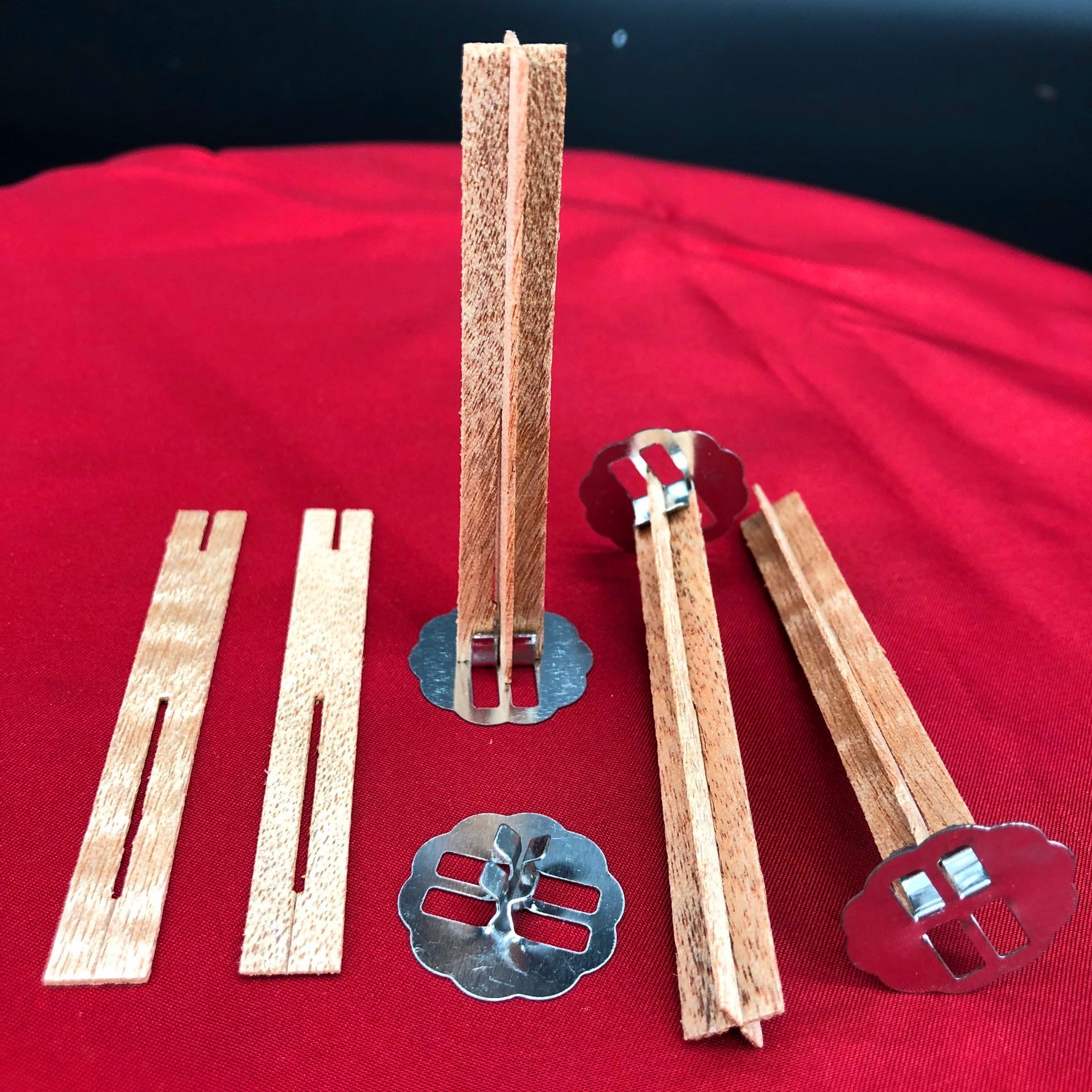 十字木片蜡芯 蜡烛线 木质 diy蜡烛 手工蜡烛木片灯芯 烛绳 蜡线