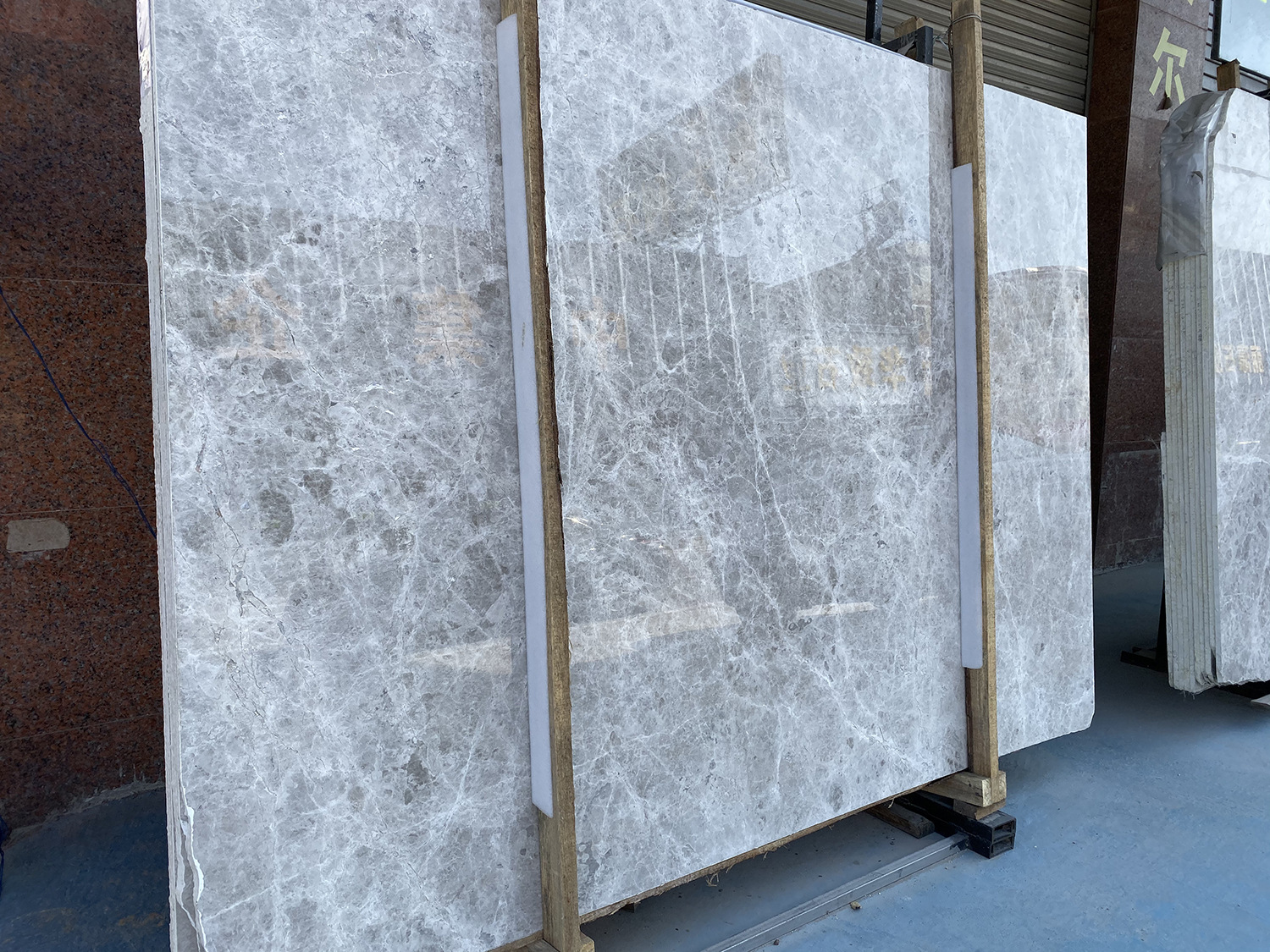 天然大理石 北极光大理石 新古堡灰 定制地面墙身 楼梯踏步大理石