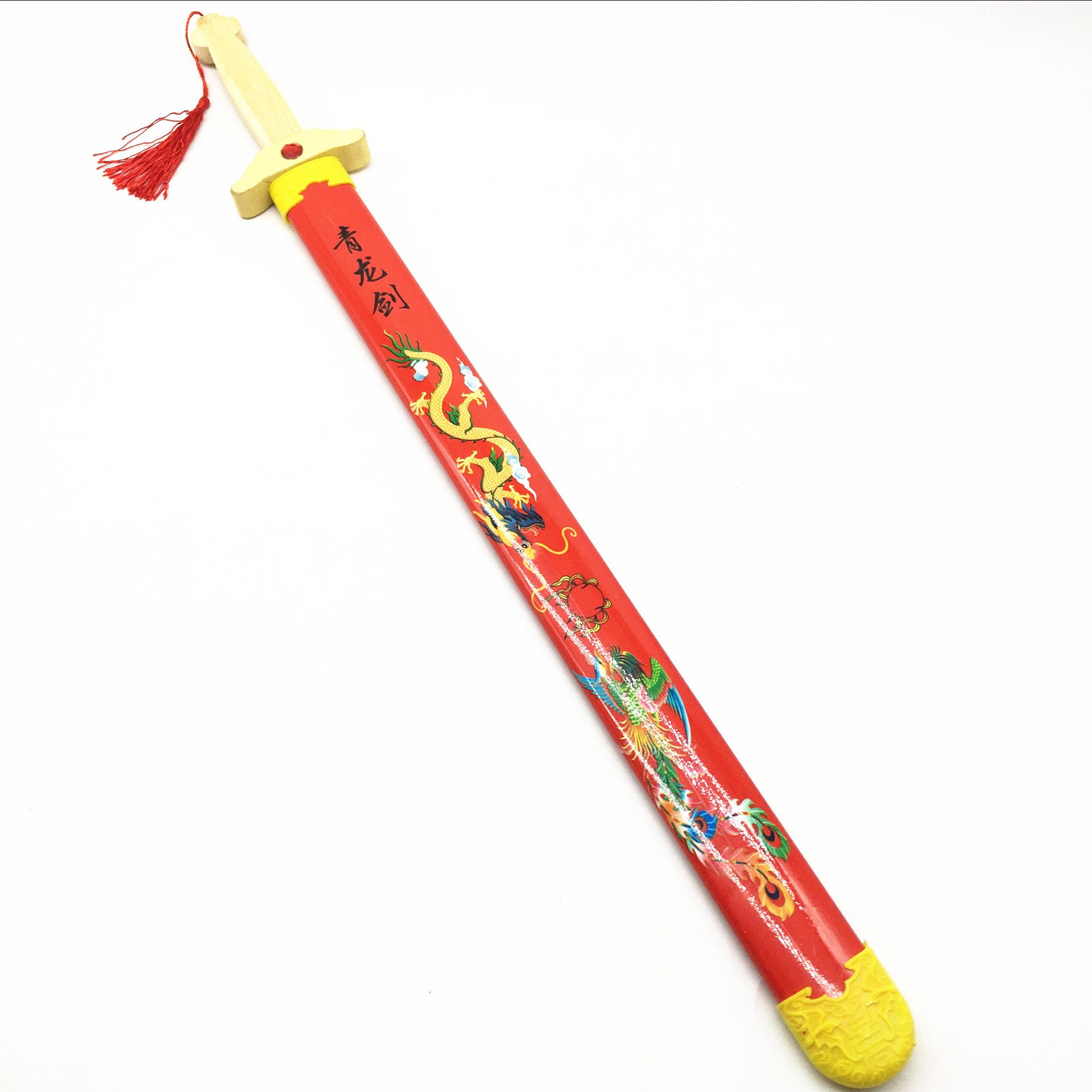 竹制青龙剑木制宝剑儿童玩具尚方宝剑木质竹剑木头青龙刀批发