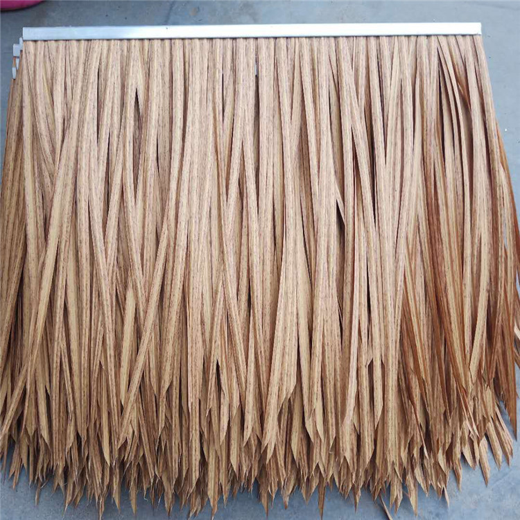 无锡仿真茅草稻草 pe塑料茅草景区稻草茅草屋顶装饰材料假草批发