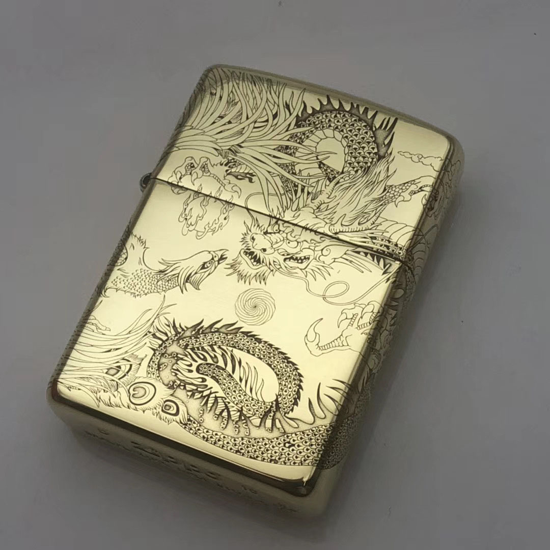 zippo打火机 龙凤呈祥-阿里巴巴