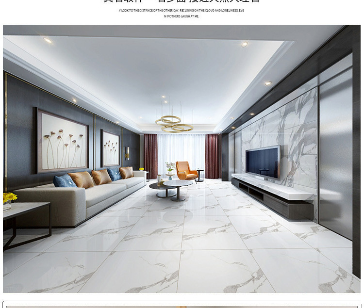 佛山梵西陶瓷通体大理石瓷砖800x800客厅卫生间地砖灰色地板砖