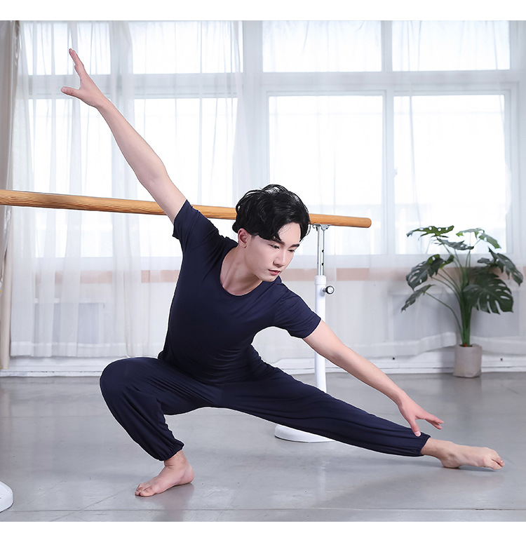 太极裤舞蹈裤宽松练功服瑜伽服武术训练裤灯笼裤功夫裤男透气套装