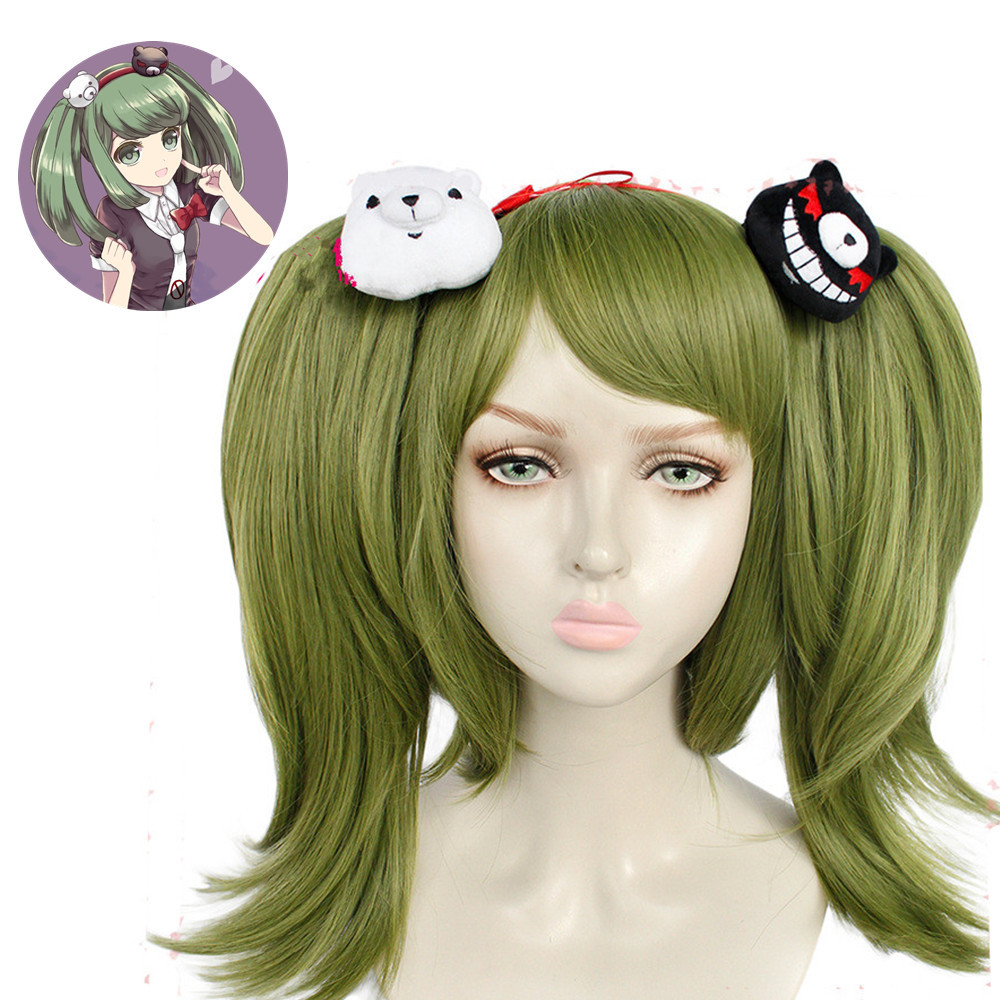 弹丸论破 塔和最中 cosplay 假发 莫娜卡 亚马逊 爆款 厂家直销