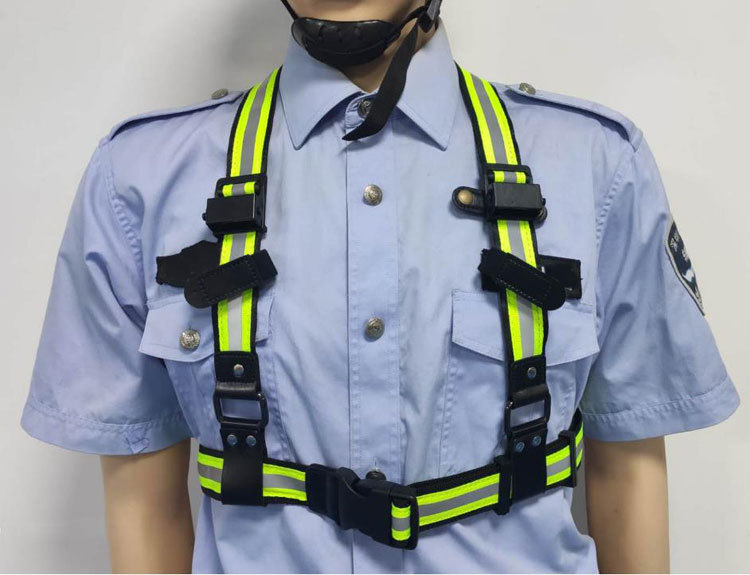 执法记录仪肩带双肩单肩背带对讲机背夹挂扣固定胸肩挂带通用配件