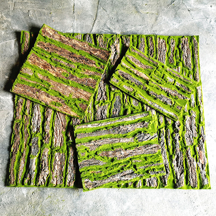 产地货源 苔藓树皮 仿真树皮 木屋室内外天然造景 遮挡墙壁