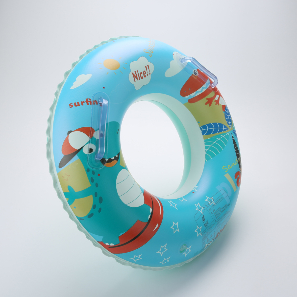 奇彩贝加厚把手游泳圈强化不漏气救生圈玩具儿童通用水袖浮标60