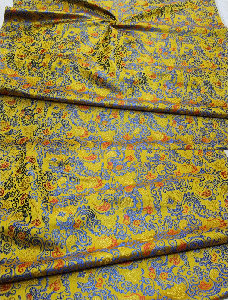 丝绸提花织锦缎布料旗袍娃衣古装舞台装饰手工装裱字画仿古面料