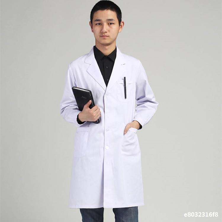 工作服白大褂 短袖服白医生护士服 实验防护服长袖服 男士服大衣