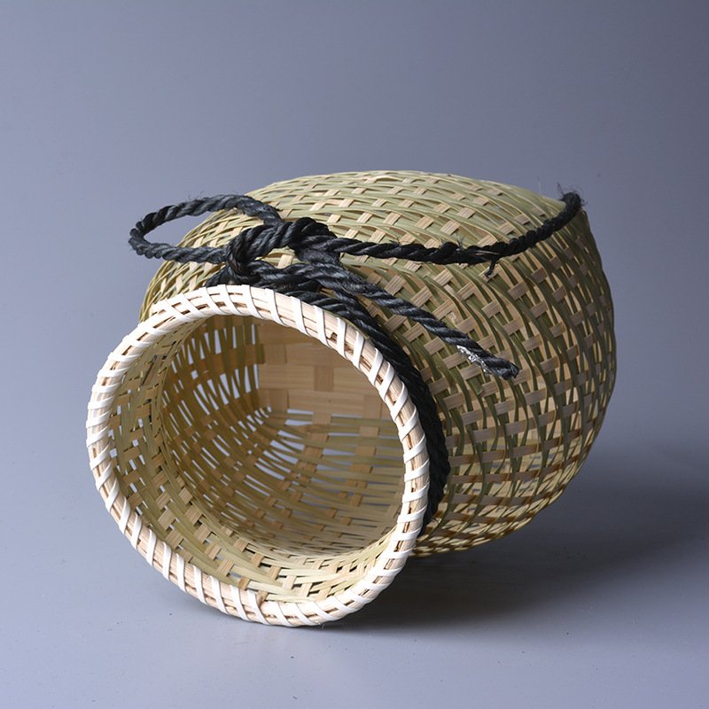 竹编竹箩 采茶篓 鱼篓 工艺品竹篓表演装饰竹篓竹筐竹篓 竹制鱼篓