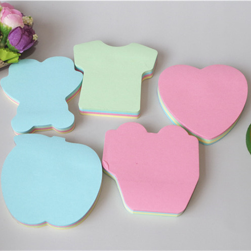 创意异形便利贴自粘便条外卖便利贴纸卡通彩色便签本