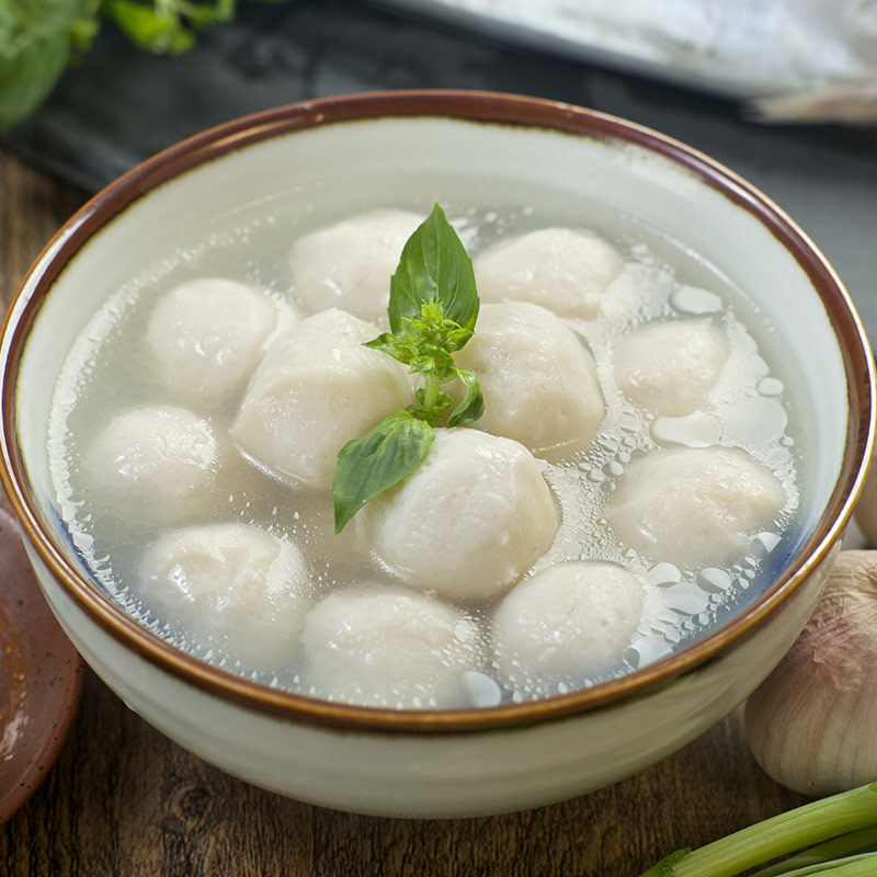 潮汕特色马鲛鱼丸200g瘦肉丸 麻辣烫食材关东煮商用鱼蛋鱼丸批发