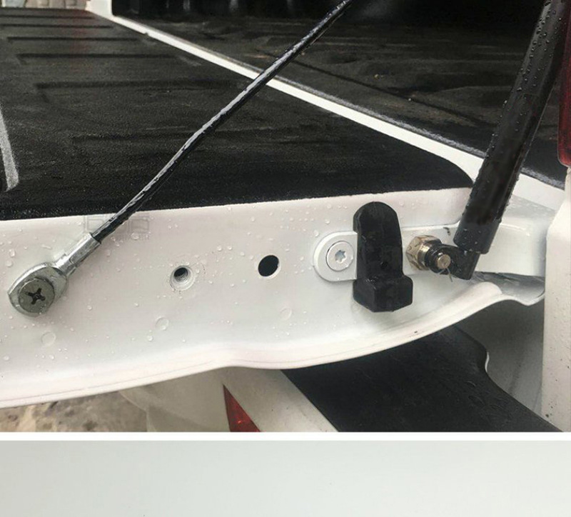 后备箱尾门挡板改装加装下翻缓降液压阻尼拉杆,原车孔位无损安装,加装
