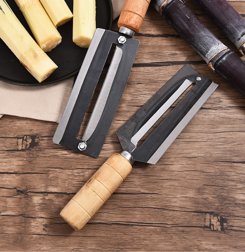 削甘蔗皮刀菠萝神器商用专用切甘蔗刨皮刀不锈钢打皮刮皮削皮器