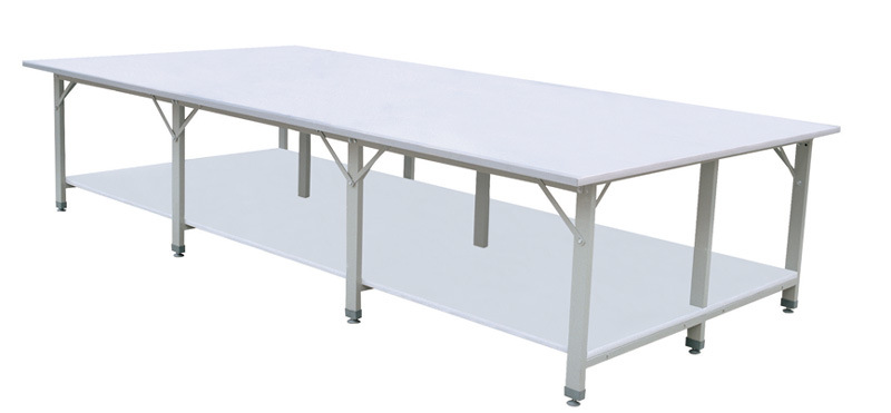 厂家定制服厂双层裁剪台裁剪桌 不锈钢裁布台组合手工台板裁缝桌