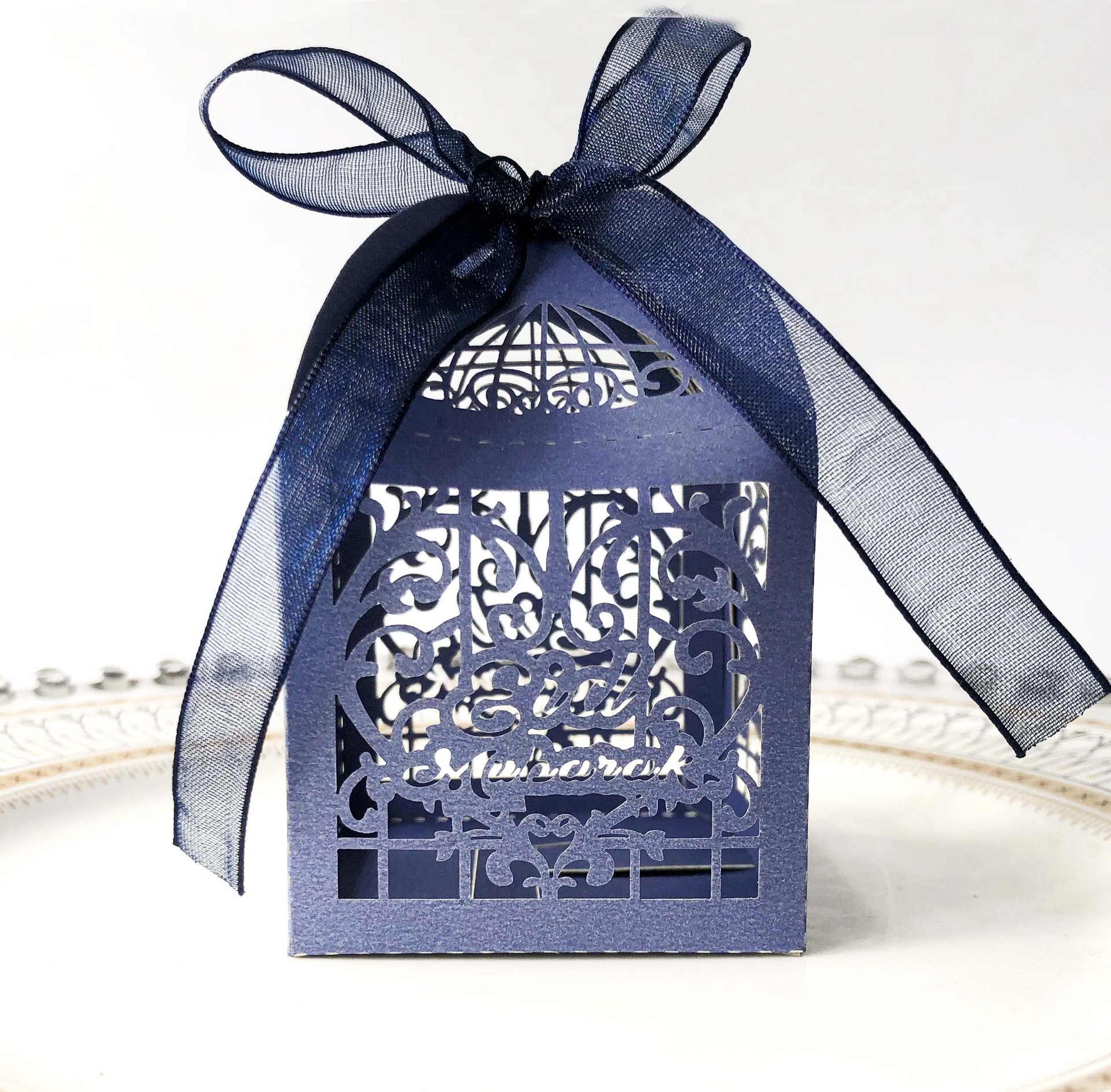 激光镂空eid喜糖盒 斋月节巧克力糖果 开斋派对包装盒工厂批发