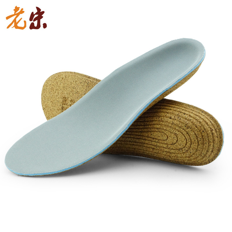【老宋】 成人软木扁平足内外八字足弓鞋垫 x/o型腿缓冲运动鞋垫