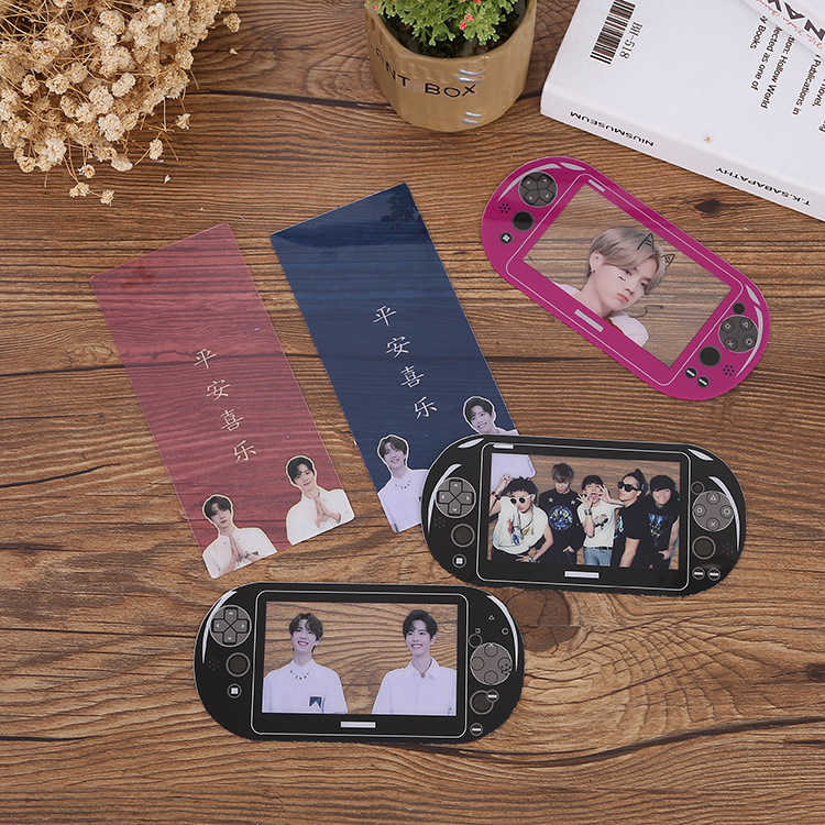 定做明星手幅动漫卡日历扇子ins透卡定制明星应援透明卡片登机卡