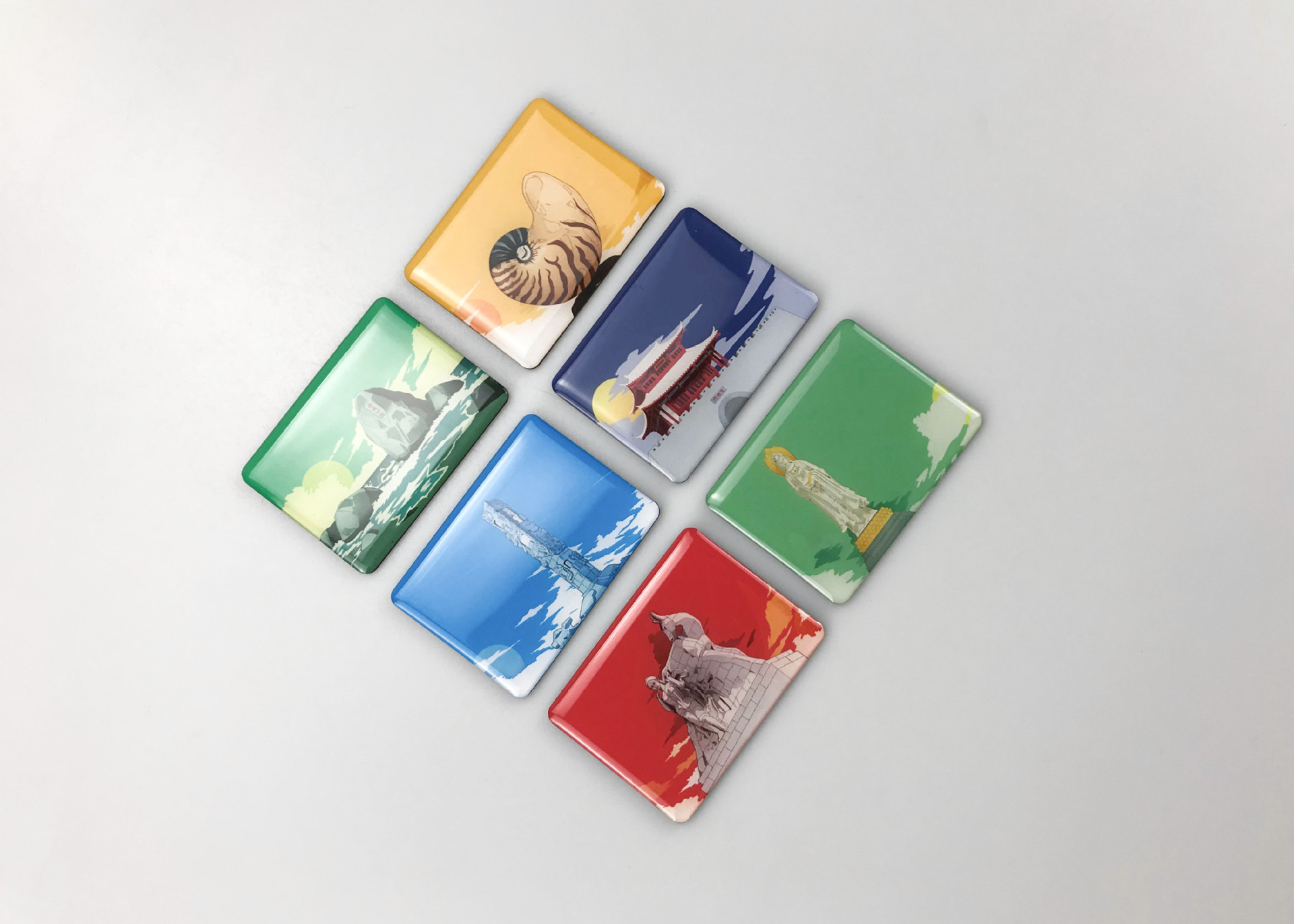 滴胶冰箱贴定制 风景冰箱贴礼品 旅游点纪念品定制