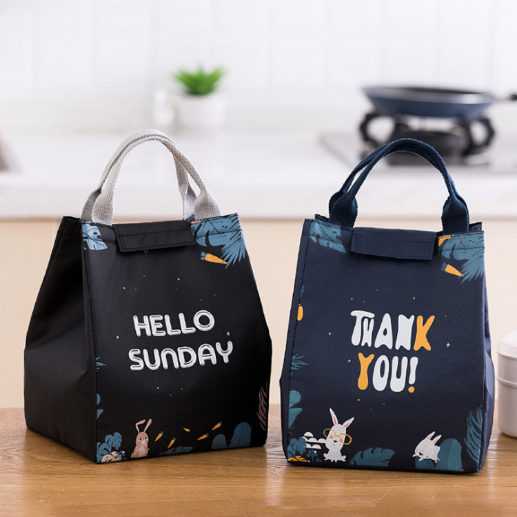 Korean Creative Magic Forest Insulated Bag Thick Portable Heat Preservation Lunch Bag Outdoor Lunch Picnic Bag