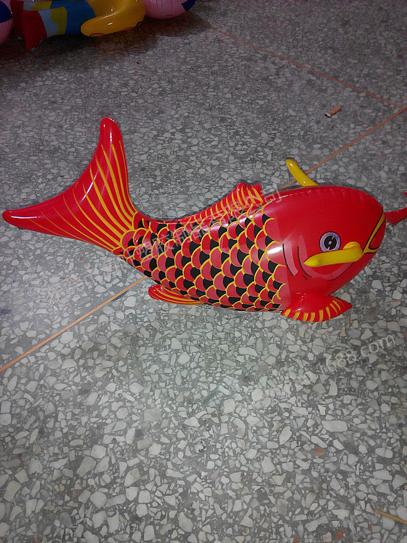 厂家供应pvc充气鱼 充气玩具 充气鲤鱼 吹气罗非鱼