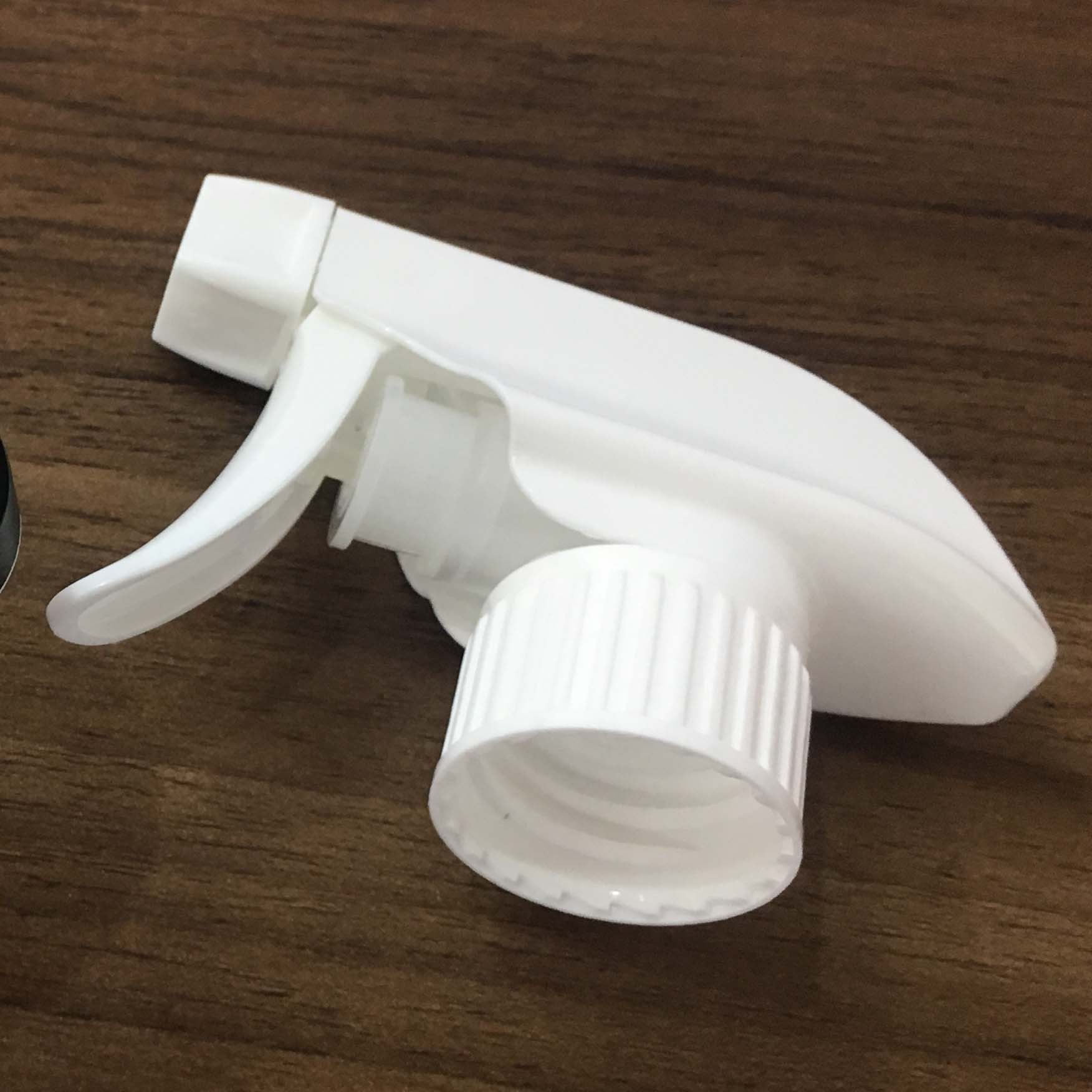 28/410白色塑料喷雾头全塑方枪塑胶消毒液喷头气压式塑料喷枪