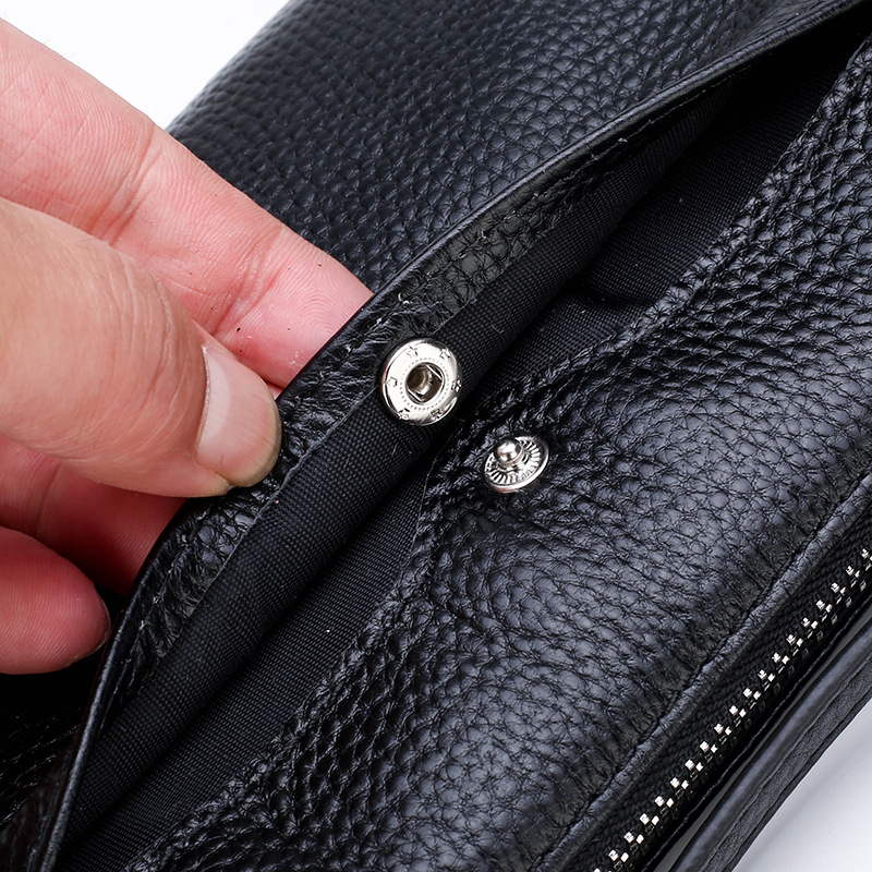 Quality Men's Bag Fashion Clutch Business Clutch Men's Card Holder Mobile Phone Bag Long Zip Wallet One Piece Dropshipping