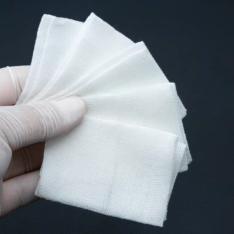 鲁福医用纱布块消毒一次性脱脂纱布块片伤口包扎消毒5*7 350片