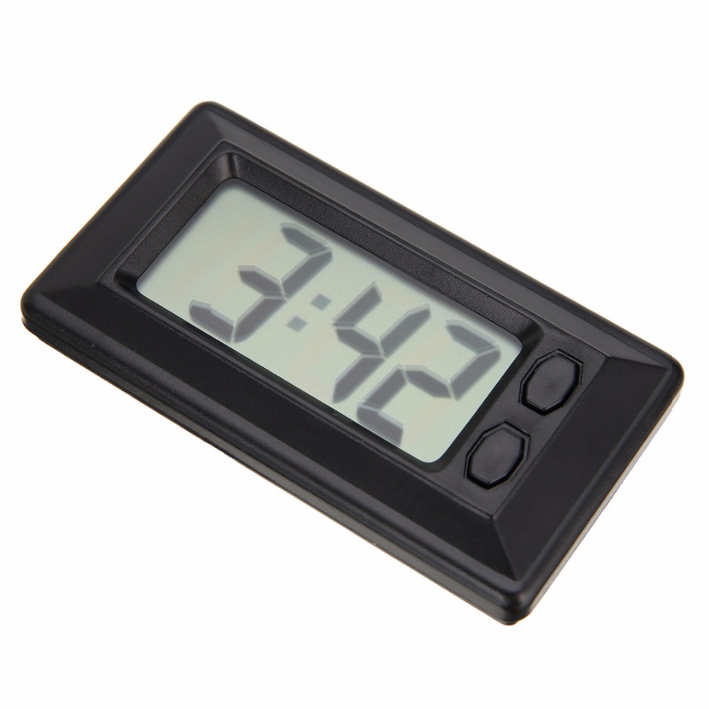 Mini Home Electronic Clock Car Electronic Clock Car Supplies Simple Clock Calendar Conversion with Velcro in Stock