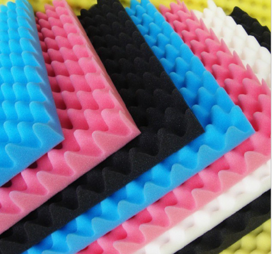 波峰绵消音海绵ktv录音棚波浪隔音海绵阻燃防火吸音棉鸡蛋棉墙面