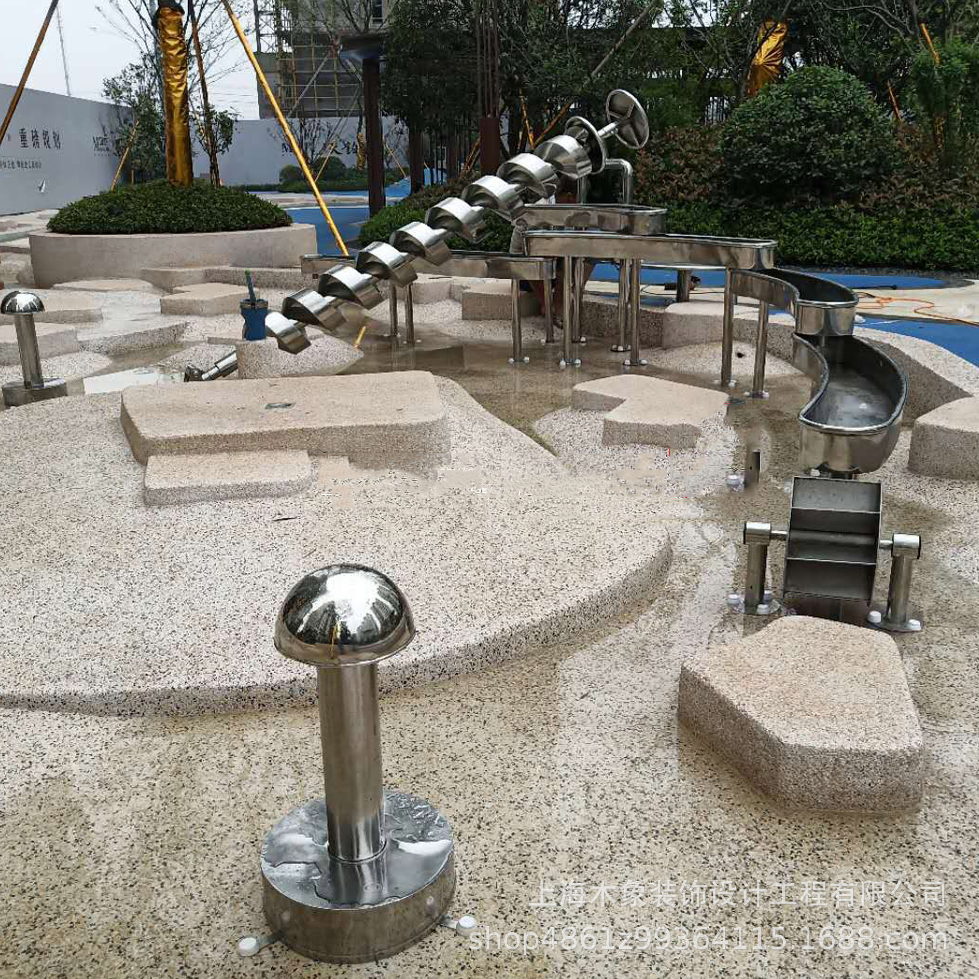 户外园林儿童不锈钢玩水戏水设备阿基米德取水器科普游玩具施定制