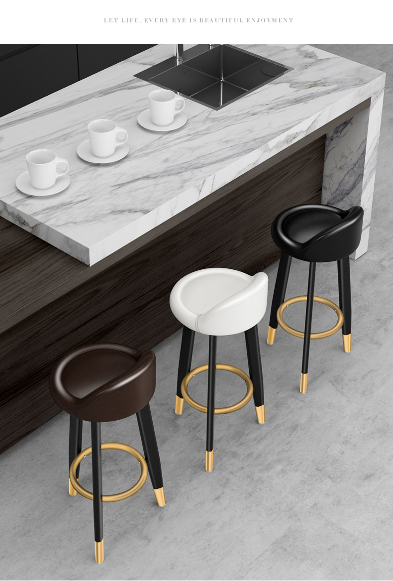 吧台高脚凳现代大人学校剪发理发店小空间实验室学生坐座椅板凳