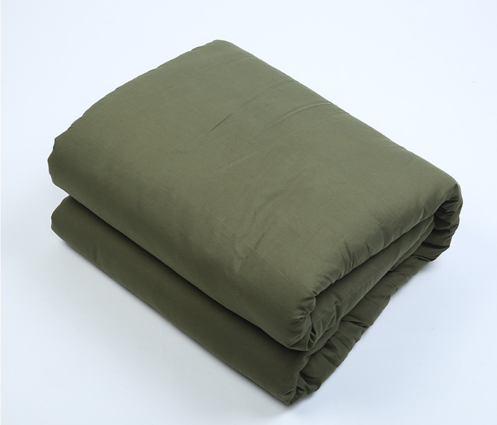 军褥子军绿褥子07单人床学生军训棉褥军绿内务棉花床垫子