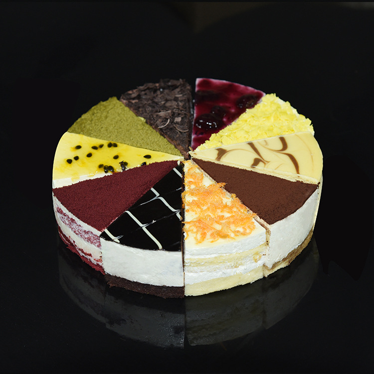 乳脂速冻慕斯蛋糕十二拼装三角切块 切片冷冻 甜品 成品半