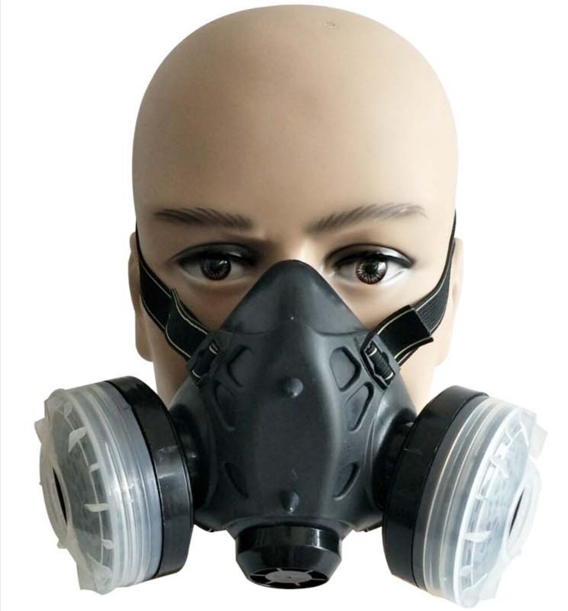 大方绿途防尘防毒两用防毒面具喷漆装修口罩大方防毒一套101a