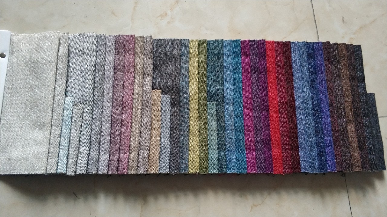 雪尼尔双色麻布料箱包布沙发布抱枕靠垫布桌布台布装饰布家具布料