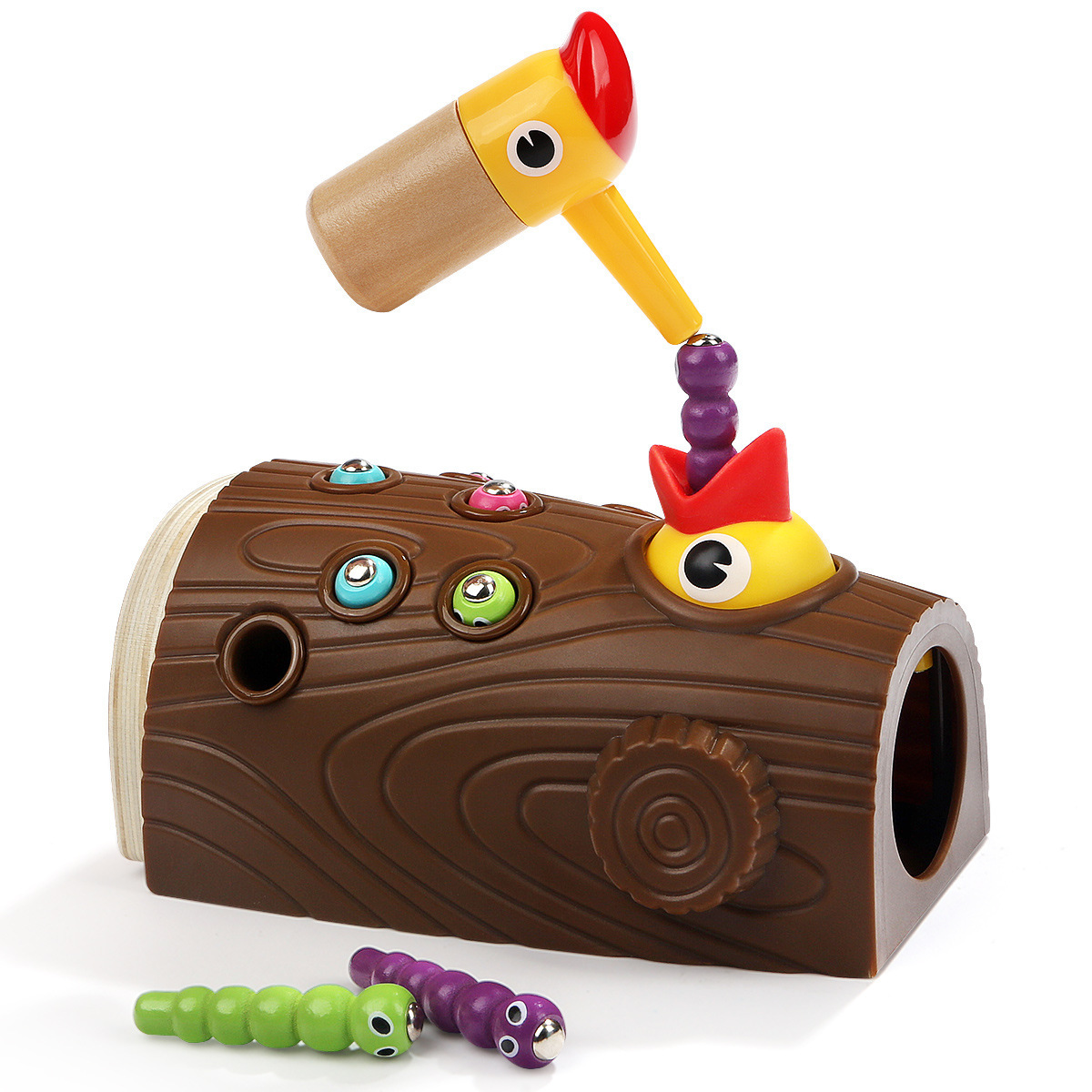 Woodpeckers Catch Insects Feed Birds Fishing Children's Toys