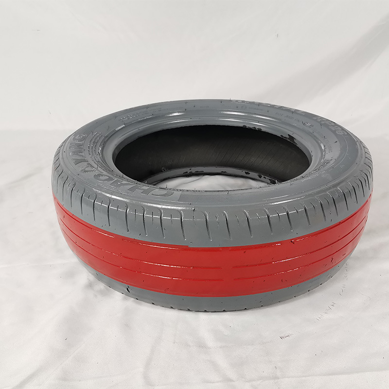 幼儿园彩色真轮胎玩具儿童户外游戏废旧橡胶上漆带网轮胎滚圈感统